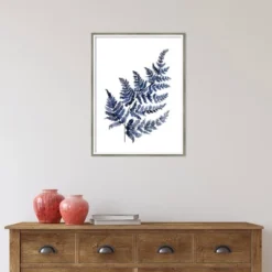 19" X 25" Botanical Fern Indigo By Sara Berrenson Wood Framed Wall Art Print - Amanti Art 15 19" X 25" Botanical Fern Indigo By Sara Berrenson Wood Framed Wall Art Print - Amanti Art -Home Decor Shop GUEST 33a58e28 44a6 48f0 bbe6 5e28ab1779e4