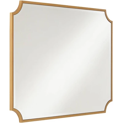 Noble Park Jacinda Rectangular Vanity Decorative Wall Mirror Modern Beveled Rounded Cut Edge Gold Frame 30" Wide For Bathroom Bedroom Living Room Home 9 Noble Park Jacinda Rectangular Vanity Decorative Wall Mirror Modern Beveled Rounded Cut Edge Gold Frame 30" Wide For Bathroom Bedroom Living Room Home - Image 7