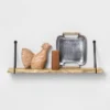 Wood Wall Shelf With Hanging Wire Natural/Black - Threshold™ -Home Decor Shop GUEST 34d9ed2b 5eaa 4f6d bd75 8e7f76e5fd69