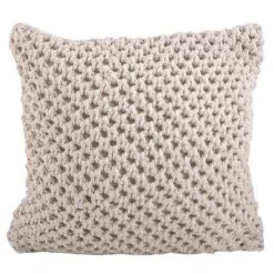 20"x20" Oversize Knitted Design Square Throw Pillow - Saro Lifestyle -Home Decor Shop GUEST 34f40d98 981f 43c1 b4d6 94793f1865f8