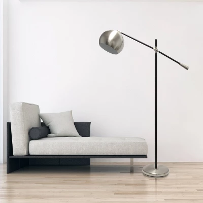 Swivel Floor Lamp With Inner Dome Shade Brushed Nickel - Lalia Home 4 Swivel Floor Lamp With Inner Dome Shade Brushed Nickel - Lalia Home - Image 2