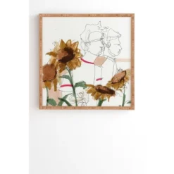 Kc Lo Late Summer 'The Things I Kept Inside' Bamboo Framed Wall Canvas White - Deny Designs -Home Decor Shop GUEST 35897dda d6c9 4708 8063 29ce44b3785d