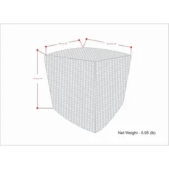 Isadora Square Woven PET Polyester Pouf Cream/Natural - WyndenHall -Home Decor Shop GUEST 35eb7e8b 3888 48a8 bc1c a0c0d44b9f63