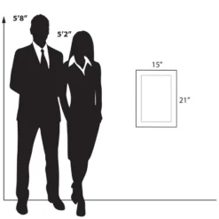 Azar Displays Floating Acrylic Wall Frame With Silver Stand Off Caps: 11" X 17" Graphic Size, Overall Frame Size: 15" X 21" -Home Decor Shop GUEST 365e3f62 e99d 4b30 92ba e87eccffa9a5