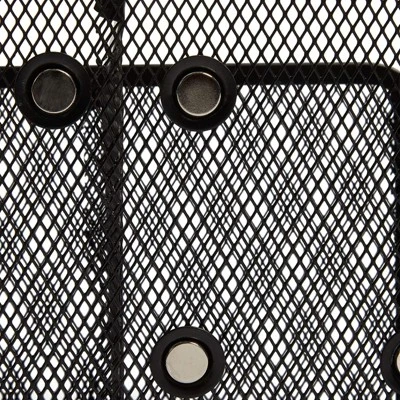 Juvale Black Mesh Wire Magnetic Pencil Pen Holder With 3 Compartments, Desk Organizer 10.5 In 6 Juvale Black Mesh Wire Magnetic Pencil Pen Holder With 3 Compartments, Desk Organizer 10.5 In - Image 4