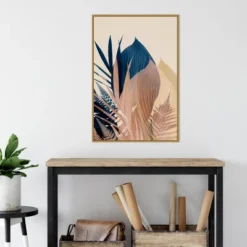22" X 33" Pastel Jungle Plants 3 By Ian Winstanley Framed Canvas Wall Art Gold - Amanti Art -Home Decor Shop GUEST 38c5088c d43c 45b7 bd2f 87ea77bcf184