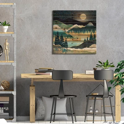 26" X 26" Star Lake Wood Print By SpaceFrog Designs - ICanvas 3 26" X 26" Star Lake Wood Print By SpaceFrog Designs - ICanvas