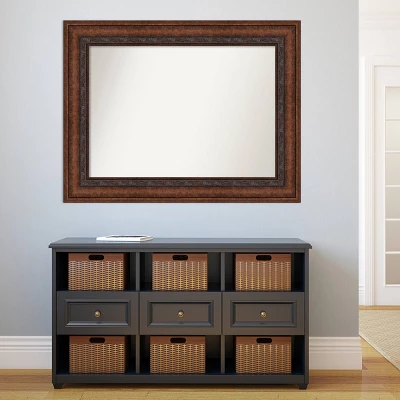 48" X 37" Non-Beveled Decorative Bronze Wall Mirror - Amanti Art 7 48" X 37" Non-Beveled Decorative Bronze Wall Mirror - Amanti Art - Image 5