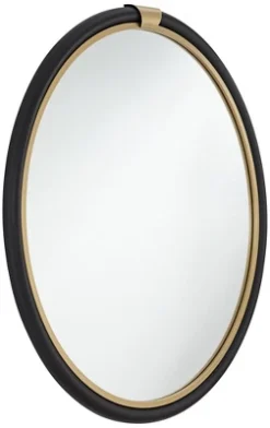 Noble Park Kensington Round Vanity Wall Mirror Modern Glam Black Gold Wood Frame 32" Wide Bathroom Bedroom Living Room Home House Office 11 Noble Park Kensington Round Vanity Wall Mirror Modern Glam Black Gold Wood Frame 32" Wide Bathroom Bedroom Living Room Home House Office -Home Decor Shop GUEST 3b506fe6 5637 4715 acb4 e4124ec5994d