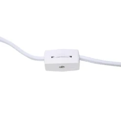 11.81" Traditional Petite Metal Stick Bedside Table Desk Lamp In Chrome With Fabric Shade White - Creekwood Home 10 11.81" Traditional Petite Metal Stick Bedside Table Desk Lamp In Chrome With Fabric Shade White - Creekwood Home -Home Decor Shop GUEST 3bb3e069 084c 4a04 8f61 9d25a0cabe6c