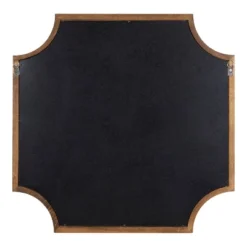 24" X 24" Hogan Framed Scallop Wall Mirror Rustic Brown - Kate & Laurel All Things Decor -Home Decor Shop GUEST 3c3b8da4 6aec 4670 8760 79b567464b77