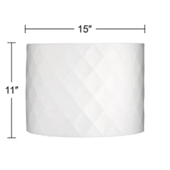 Possini Euro Design Brushed Nickel Plug In Swag Chandelier 15" Wide Modern White Diamond-Shaped Shade Fixture Dining Room -Home Decor Shop GUEST 3c663c93 2b76 40a8 abf8 081c3276563e