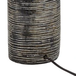 360 Lighting 24" High Mid Century Modern Farmhouse Rustic Table Lamps Set Of 2 Black Finish Oatmeal Shade Living Room Bedroom Bedside Nightstand House -Home Decor Shop GUEST 3eaaae85 3940 41f7 8fa6 6ef57b39b326