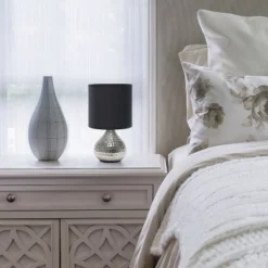 Hammered Drip Mini Table Lamp With Fabric Shade - Simple Designs -Home Decor Shop GUEST 3f87731d f196 453c b8a5 e00c830755e1