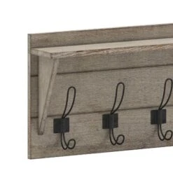 Emma And Oliver Rustic Wall Hanging Storage Rack With 5 Hooks For Entryway, Kitchen, Bathroom And More 23 Emma And Oliver Rustic Wall Hanging Storage Rack With 5 Hooks For Entryway, Kitchen, Bathroom And More -Home Decor Shop GUEST 3f93f693 e1ae 483b b058 62edcc8fbc65