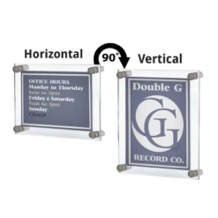 Azar Displays Floating Acrylic Wall Frame With Silver Stand Off Caps: 11" X 17" Graphic Size, Overall Frame Size: 15" X 21" -Home Decor Shop GUEST 40176c11 31dd 414a 8ca2 392b0ccdfe14