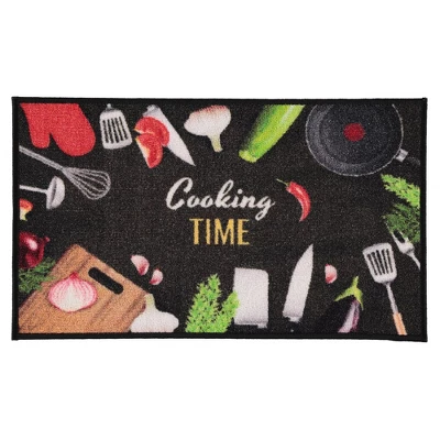 J&V TEXTILES 2-Piece Non Slip Kitchen Mat Rugs Comfort Standing Mats For Home Kitchen Entrance Door Mat (Cooking Time) 6 J&V TEXTILES 2-Piece Non Slip Kitchen Mat Rugs Comfort Standing Mats For Home Kitchen Entrance Door Mat (Cooking Time) - Image 4