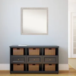 29" X 29" Non-Beveled Marred Silver Wood Wall Mirror - Amanti Art 13 29" X 29" Non-Beveled Marred Silver Wood Wall Mirror - Amanti Art -Home Decor Shop GUEST 405e1f8f fa38 43e2 8a70 2f2d5528ac6c