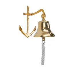 Brass Bell Wall Decor With Anchor Backing - Olivia & May 12 Brass Bell Wall Decor With Anchor Backing - Olivia & May -Home Decor Shop GUEST 407433f0 f5fd 4c18 b88f 0e818d8a70c9