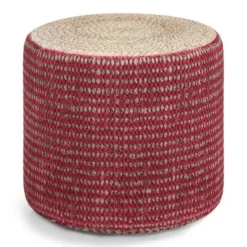 Jordi Round Braided Pouf - WyndenHall -Home Decor Shop GUEST 40a07a98 2f1a 48d0 8d78 625b6116e728