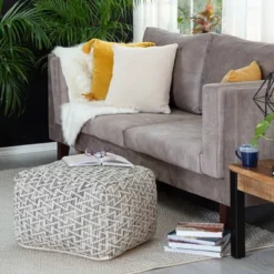 Lafayette Square Pouf Black/Ivory - Anji Mountain 14 Lafayette Square Pouf Black/Ivory - Anji Mountain -Home Decor Shop GUEST 41575c40 07ad 421e 9999 1824c8a0402e