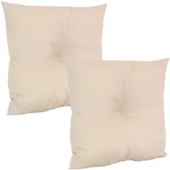 Sunnydaze Decor Sunnydaze Indoor/Outdoor Weather-Resistant Polyester Square Tufted Pillow With Zipper Closures - 19" - 2pk 24 Sunnydaze Decor Sunnydaze Indoor/Outdoor Weather-Resistant Polyester Square Tufted Pillow With Zipper Closures - 19" - 2pk -Home Decor Shop GUEST 41ef9836 f140 4650 a8bd 2eaf05f53611