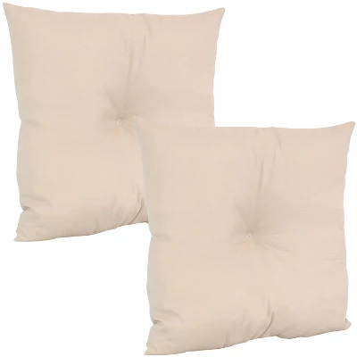 Sunnydaze Decor Sunnydaze Indoor/Outdoor Weather-Resistant Polyester Square Tufted Pillow With Zipper Closures - 19" - 2pk 13 Sunnydaze Decor Sunnydaze Indoor/Outdoor Weather-Resistant Polyester Square Tufted Pillow With Zipper Closures - 19" - 2pk - Image 11