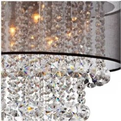 Possini Euro Design Bretton Brushed Nickel Chandelier 22" Wide Modern Clear Glass Crystal Black Sheer Shade 12-Light Fixture For Dining Room Kitchen 10 Possini Euro Design Bretton Brushed Nickel Chandelier 22" Wide Modern Clear Glass Crystal Black Sheer Shade 12-Light Fixture For Dining Room Kitchen -Home Decor Shop GUEST 420d17ff 5ca1 4918 a5df dcb036eaf915