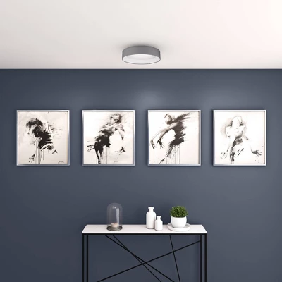 16" LED 1-Light Palomaro Glass Pendant White Charcoal Gray - EGLO 4 16" LED 1-Light Palomaro Glass Pendant White Charcoal Gray - EGLO - Image 2