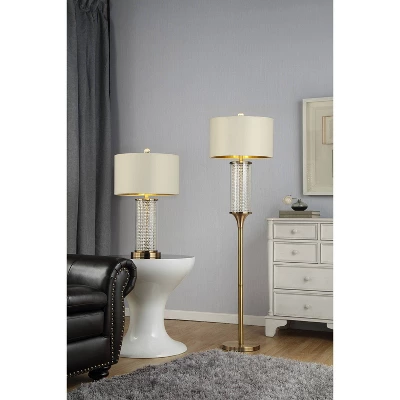 28.75" Traditional Metal Table Lamp With Crystal Accents Gold - Ore International 5 28.75" Traditional Metal Table Lamp With Crystal Accents Gold - Ore International - Image 3