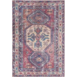 Nicole Curtis Machine Washable Bordered Southwestern Indoor Rug -Home Decor Shop GUEST 439ef5d1 f488 4590 9c4d 0f66f95b41f2