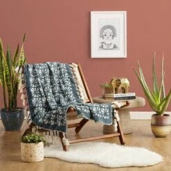 50"x60" Planetarium Throw Blanket Teal Green - Jungalow By Justina Blakeney -Home Decor Shop GUEST 45091fb8 7f8f 41ed 91db 88d5e7ed4976