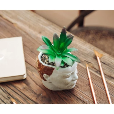 Silver Buffalo Halloween Michael Myers 3-Inch Ceramic Mini Planter With Artificial Succulent 6 Silver Buffalo Halloween Michael Myers 3-Inch Ceramic Mini Planter With Artificial Succulent - Image 4