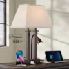 Possini Euro Design Deacon Modern Desk Table Lamp 26" High Bronze With USB And AC Power Outlet In Base LED Reading Light Oatmeal Shade For Office Desk 1 Possini Euro Design Deacon Modern Desk Table Lamp 26" High Bronze With USB And AC Power Outlet In Base LED Reading Light Oatmeal Shade For Office Desk -Home Decor Shop GUEST 46b1f895 ae24 4503 a712 2940ef37d739