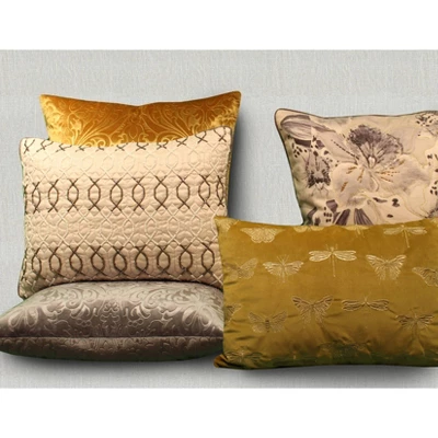 20"x20" Oversize Embossed Panne Velvet Square Throw Pillow - Edie@Home 8 20"x20" Oversize Embossed Panne Velvet Square Throw Pillow - Edie@Home - Image 6