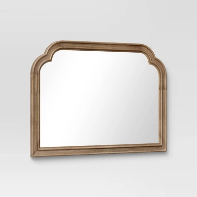 36" X 26" French Country Mantle Wood Mirror Natural - Threshold™ 4 36" X 26" French Country Mantle Wood Mirror Natural - Threshold™ - Image 2