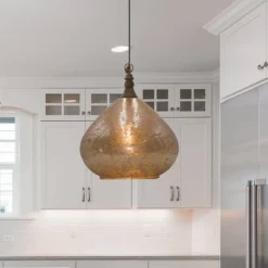 18" Valencia Teardrop Glass Pendant - River Of Goods 12 18" Valencia Teardrop Glass Pendant - River Of Goods -Home Decor Shop GUEST 47777d1a 0a6f 4100 b51d fd4d3a45901b