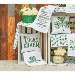 C&F Home 10" X 10" You're My Lucky Charm Embroidered Throw Pillow St. Patrick's Day Themed
