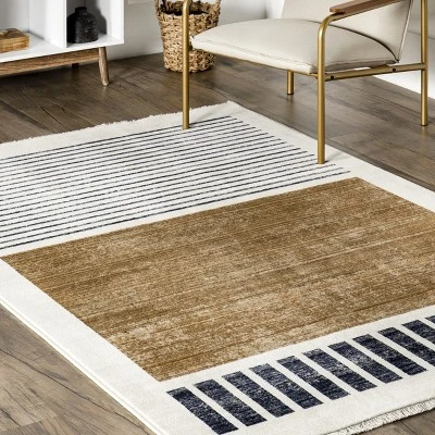 NuLOOM Keeva Modern Striped Fringe Area Rug 10 NuLOOM Keeva Modern Striped Fringe Area Rug - Image 8