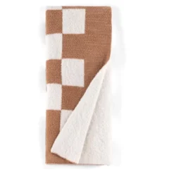 Shiraleah Tan And White Super Soft Tanner Reversible Throw -Home Decor Shop GUEST 49133060 6467 4518 9f49 d27f372579ba