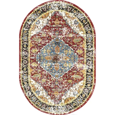 NuLOOM Indoor/Outdoor Transitional Medallion Muriel Patio Area Rug 13 NuLOOM Indoor/Outdoor Transitional Medallion Muriel Patio Area Rug - Image 11