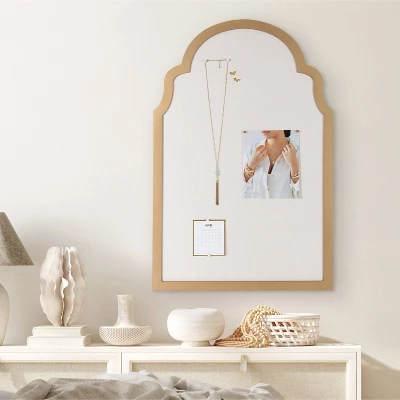 24" X 36" Holbrook Pinboard Style-2 Gold - Kate & Laurel All Things Decor 6 24" X 36" Holbrook Pinboard Style-2 Gold - Kate & Laurel All Things Decor - Image 4