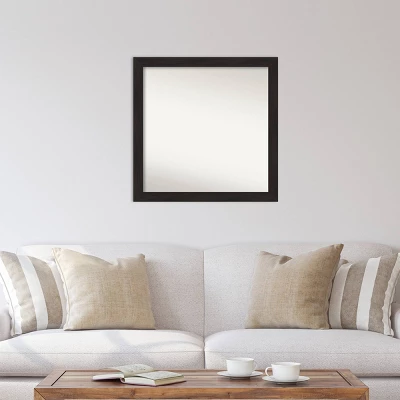 30" X 30" Non-Beveled Furniture Espresso Narrow Wall Mirror - Amanti Art 6 30" X 30" Non-Beveled Furniture Espresso Narrow Wall Mirror - Amanti Art - Image 4