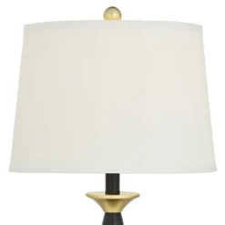 360 Lighting Kamila Traditional Table Lamps 27" Tall Set Of 2 Gold Black With Dual USB Charging Ports White Drum Shade For Bedroom Bedside Family Desk 15 360 Lighting Kamila Traditional Table Lamps 27" Tall Set Of 2 Gold Black With Dual USB Charging Ports White Drum Shade For Bedroom Bedside Family Desk -Home Decor Shop GUEST 4ba3697f ab15 4d2a bef1 6ed8cd547379