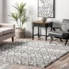 6'7"x9' Yani Soft & Cozy Diamond Shag Tassel Area Rug Gray - NuLOOM -Home Decor Shop GUEST 4c27dca0 6c9a 4414 b949 a816a5387a02