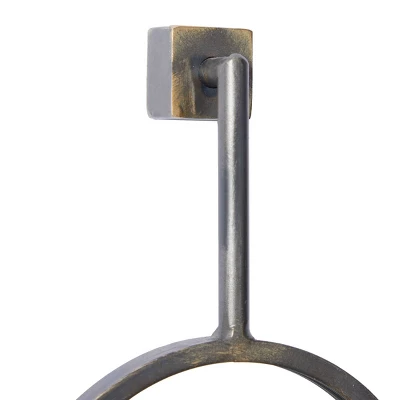 Modern Metal Wall Mirror Set Of 4 Black - Olivia & May 6 Modern Metal Wall Mirror Set Of 4 Black - Olivia & May - Image 4