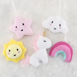 The Peanutshell Pink Look Up Musical Mobile For Girls -Home Decor Shop GUEST 4ce080a7 5d79 483c be74 17f19ad75611