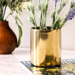 Juvale Gold Pen And Pencil Holder For Desk, Metal Organizer Holder For Makeup Brush (3.2 X 3.9 In) 11 Juvale Gold Pen And Pencil Holder For Desk, Metal Organizer Holder For Makeup Brush (3.2 X 3.9 In) -Home Decor Shop GUEST 4d9f0194 9982 4992 a872 a44c5535b70c