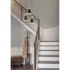 15" Metal Apollo Pendant (Includes Energy Efficient Light Bulb) Black - JONATHAN Y 11 15" Metal Apollo Pendant (Includes Energy Efficient Light Bulb) Black - JONATHAN Y -Home Decor Shop GUEST 4e511d68 1e09 46b6 833d 637f0692e877