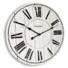 18" Plank Wood Wall Clock White - Westclox -Home Decor Shop GUEST 4e62e516 b7f1 415b 9a15 1f13c1577f73